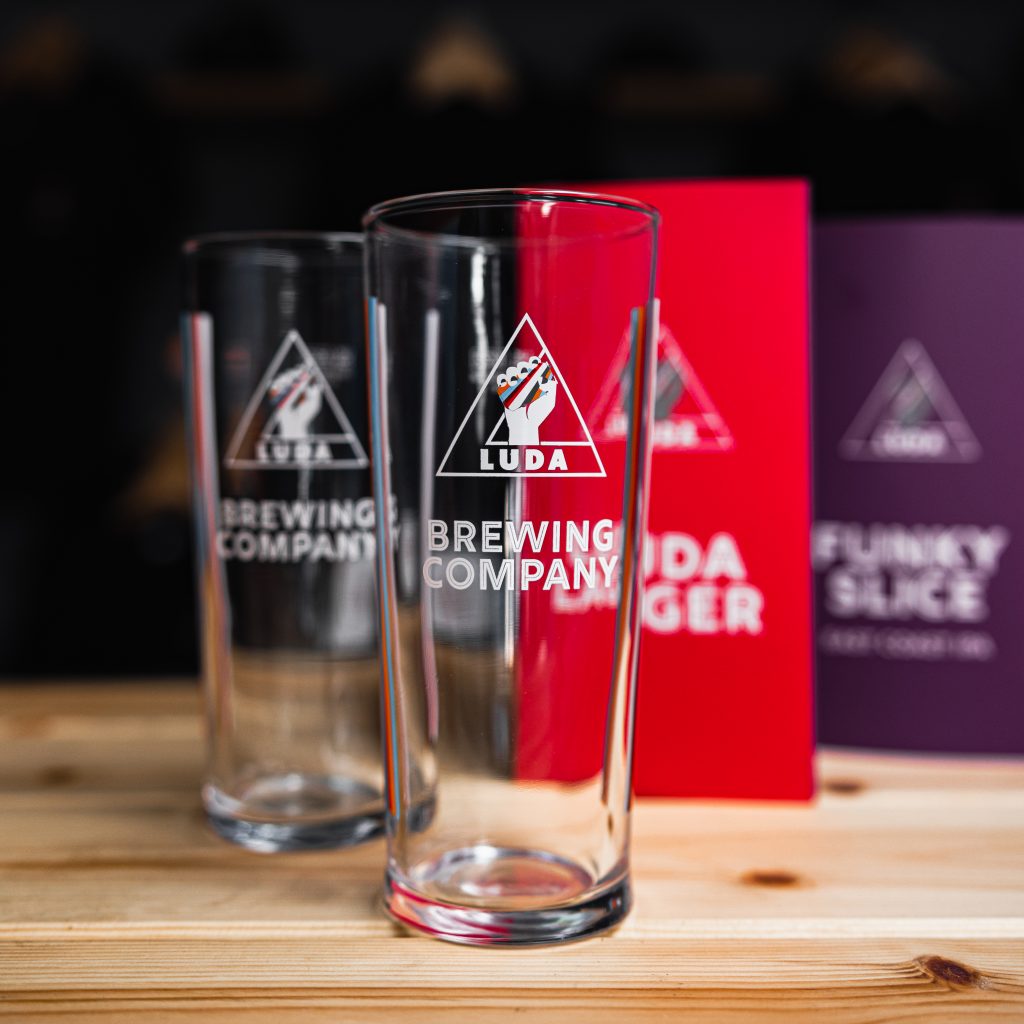 Luda Pint Glass Luda Brew Co.